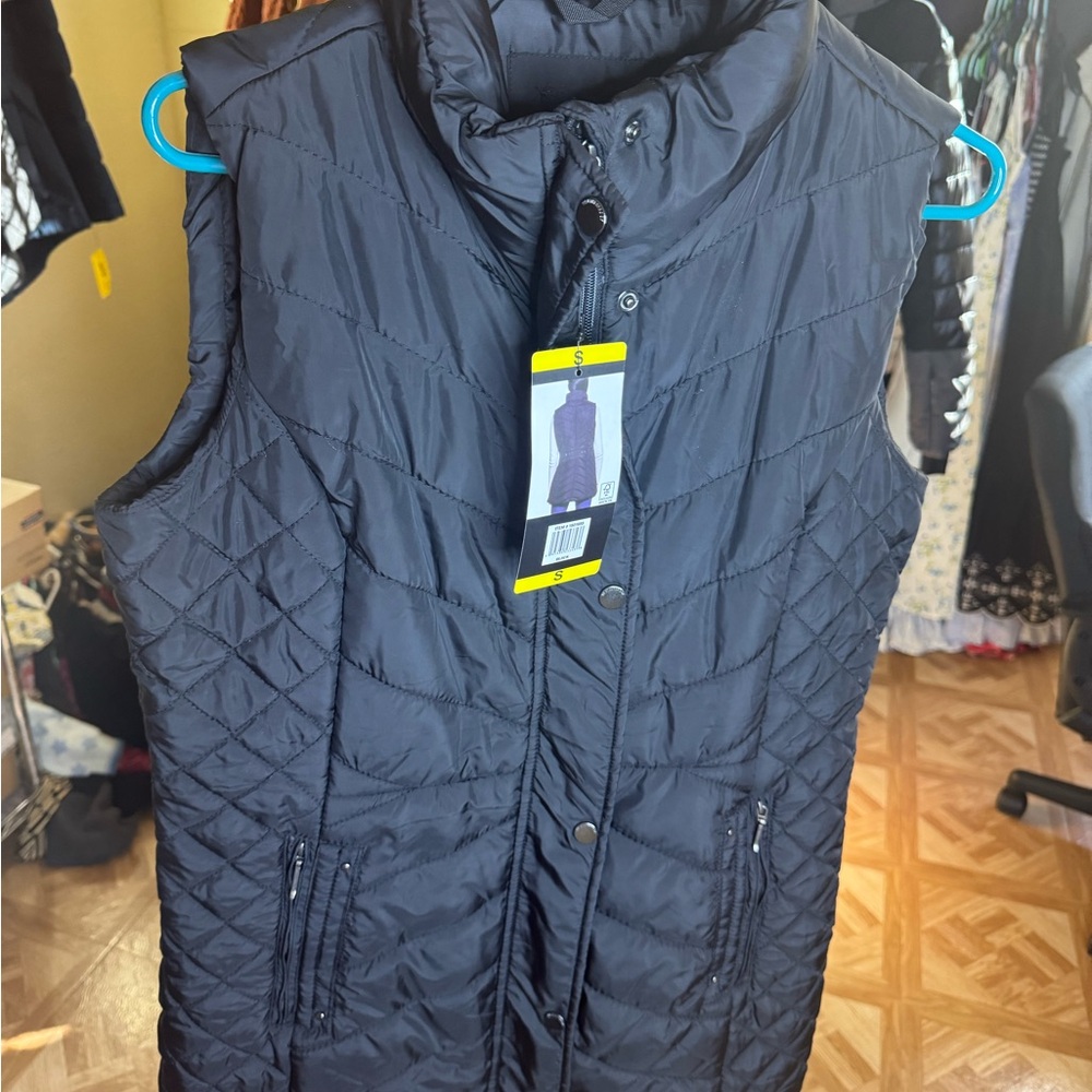 Black Quilted Puffer Vest
